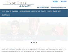 Tablet Screenshot of eddegilesracing.com